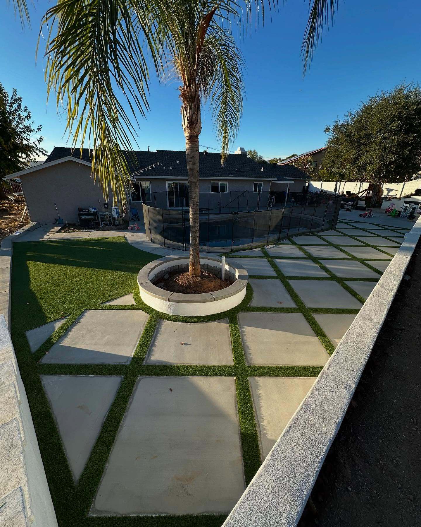 Concrete Services, Concrete & Artificial Turf Strips, Menifee, CA